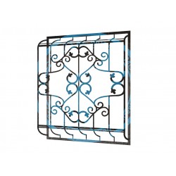 Кованая дутая решетка люкс-25